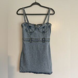 Pull&Bear Blue Denim Dress